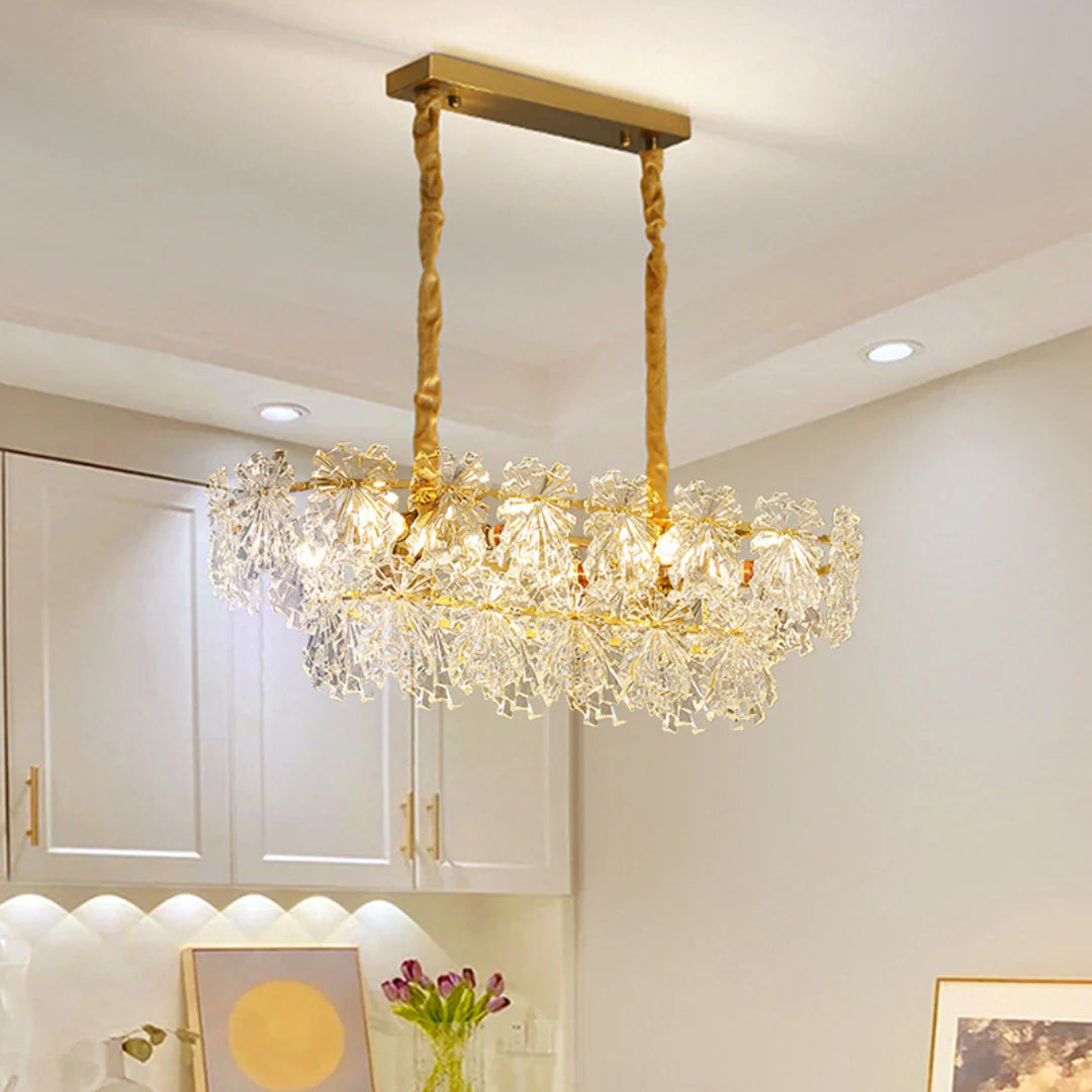 Candelabro de cristal elegante Marilyn Dorado