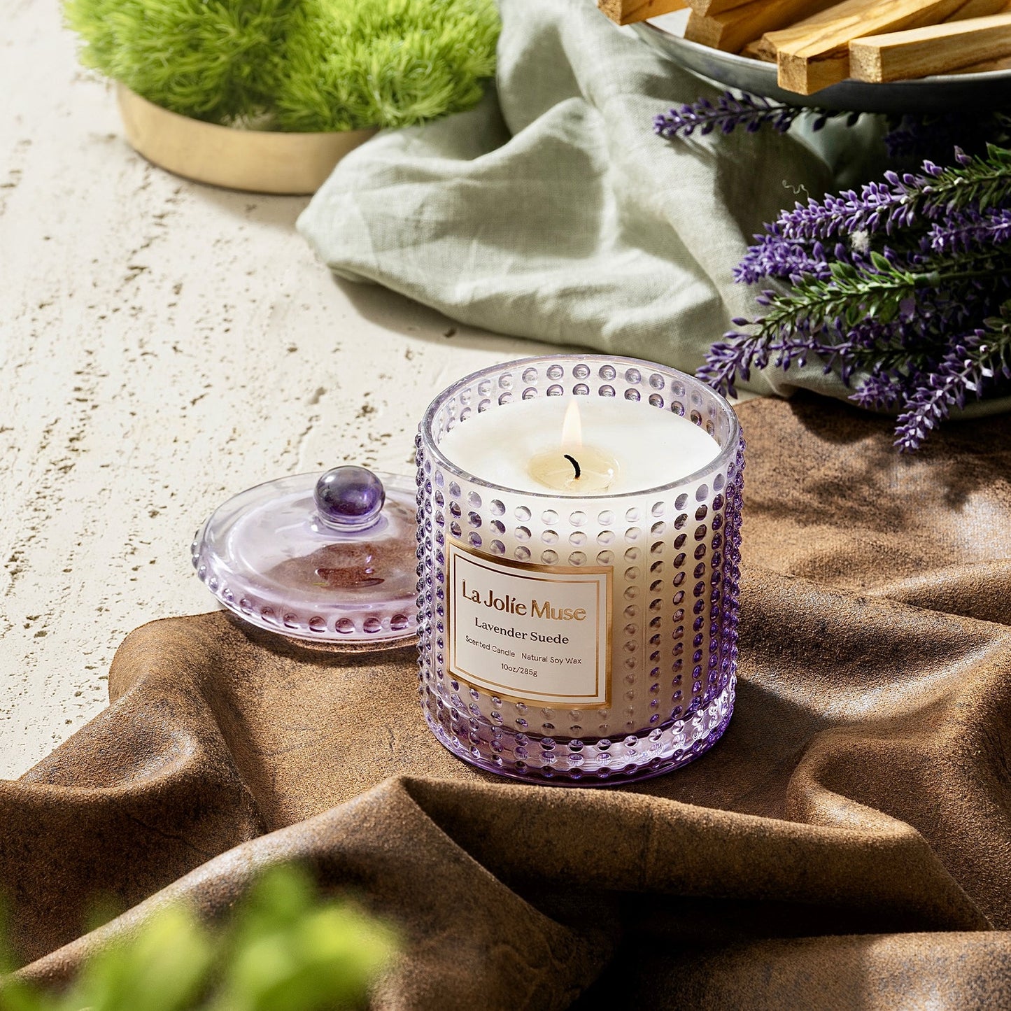 Marvella - Lavender Suede 10oz Candle