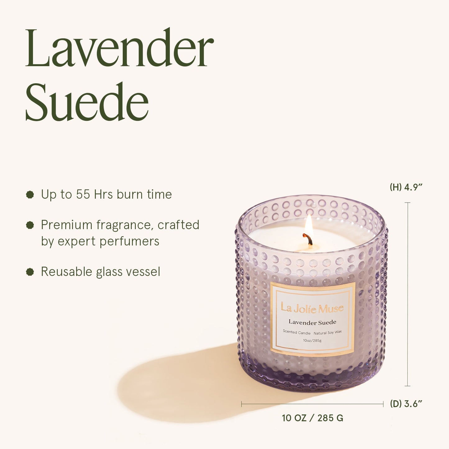 Marvella - Lavender Suede 10oz Candle