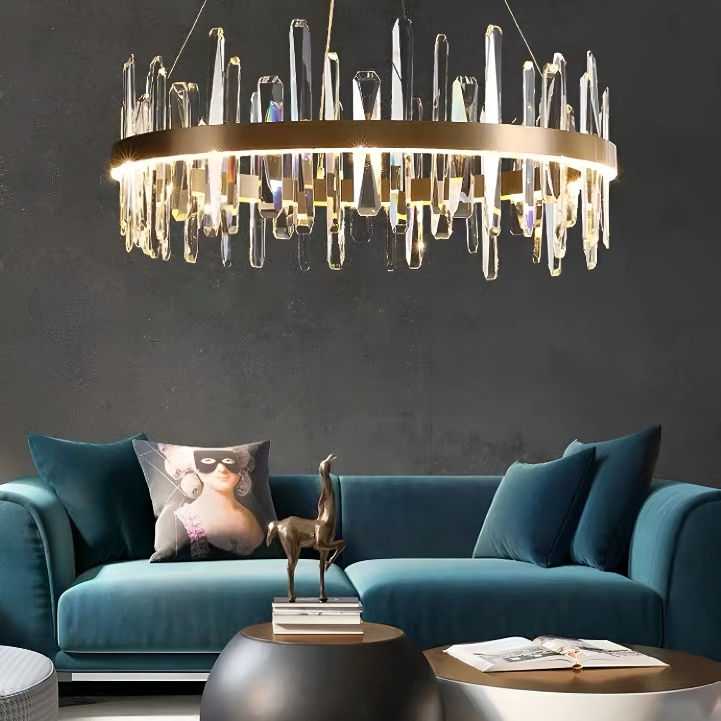 Candelabro Marilyn moderno de cristal
