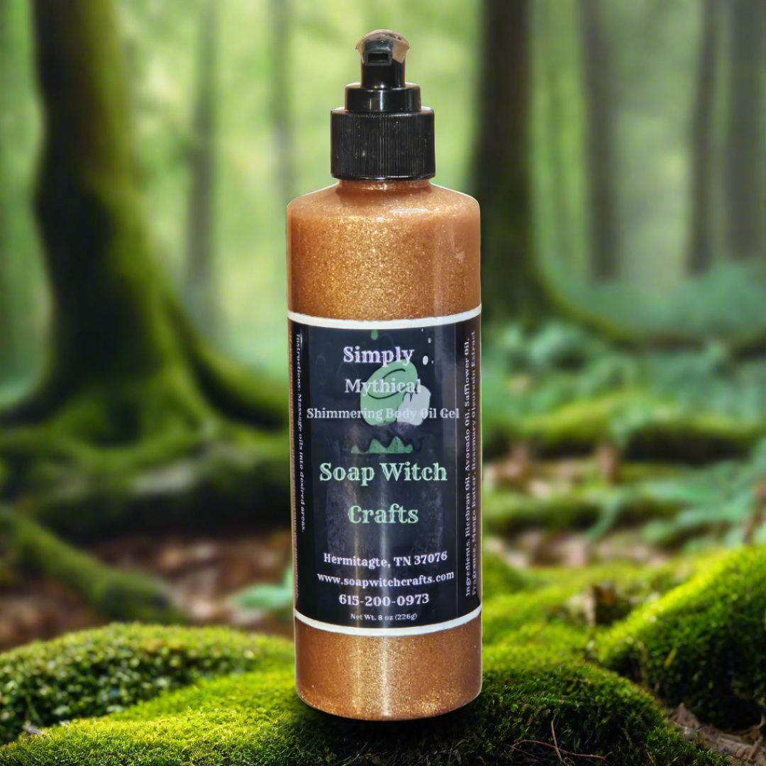 Gel de aceite corporal brillante Simply Mythical - Fresa Pachulí