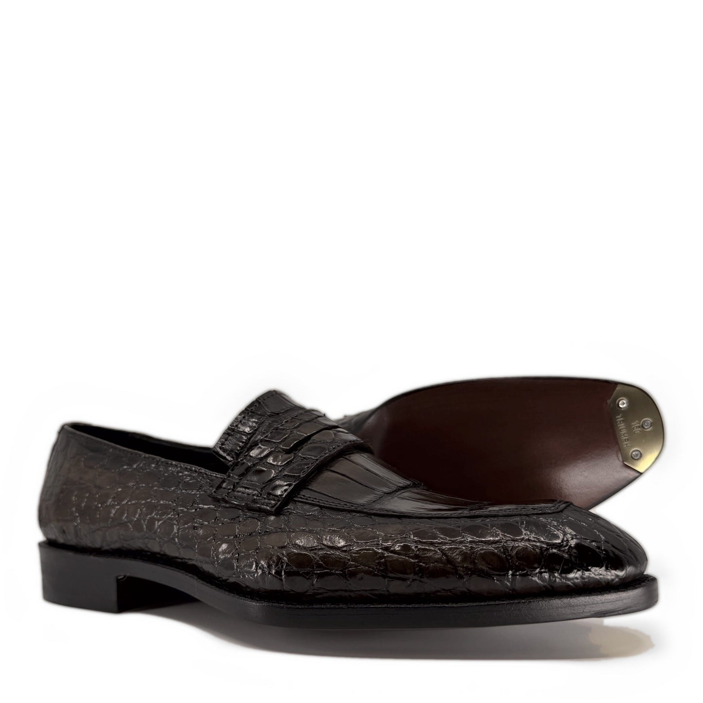 Maurice Custom Made Mirage Alligator Loafer - Brown