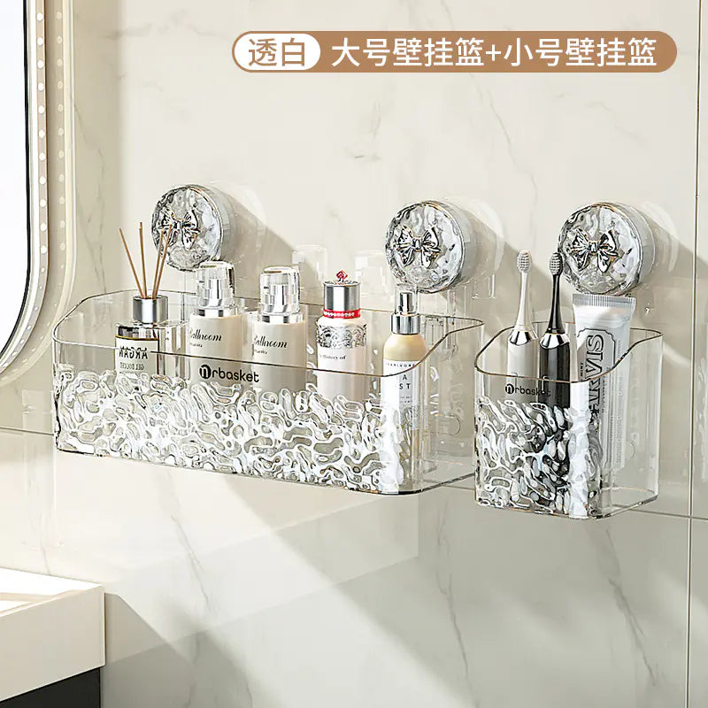 Bathroom Suction Shelf for Towels and Toiletries