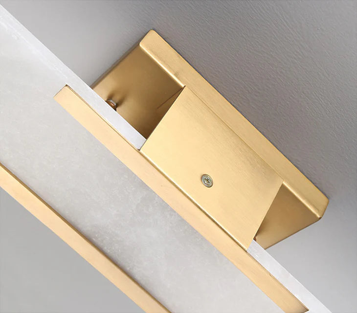 Lámpara de pared alargada de alabastro Melange