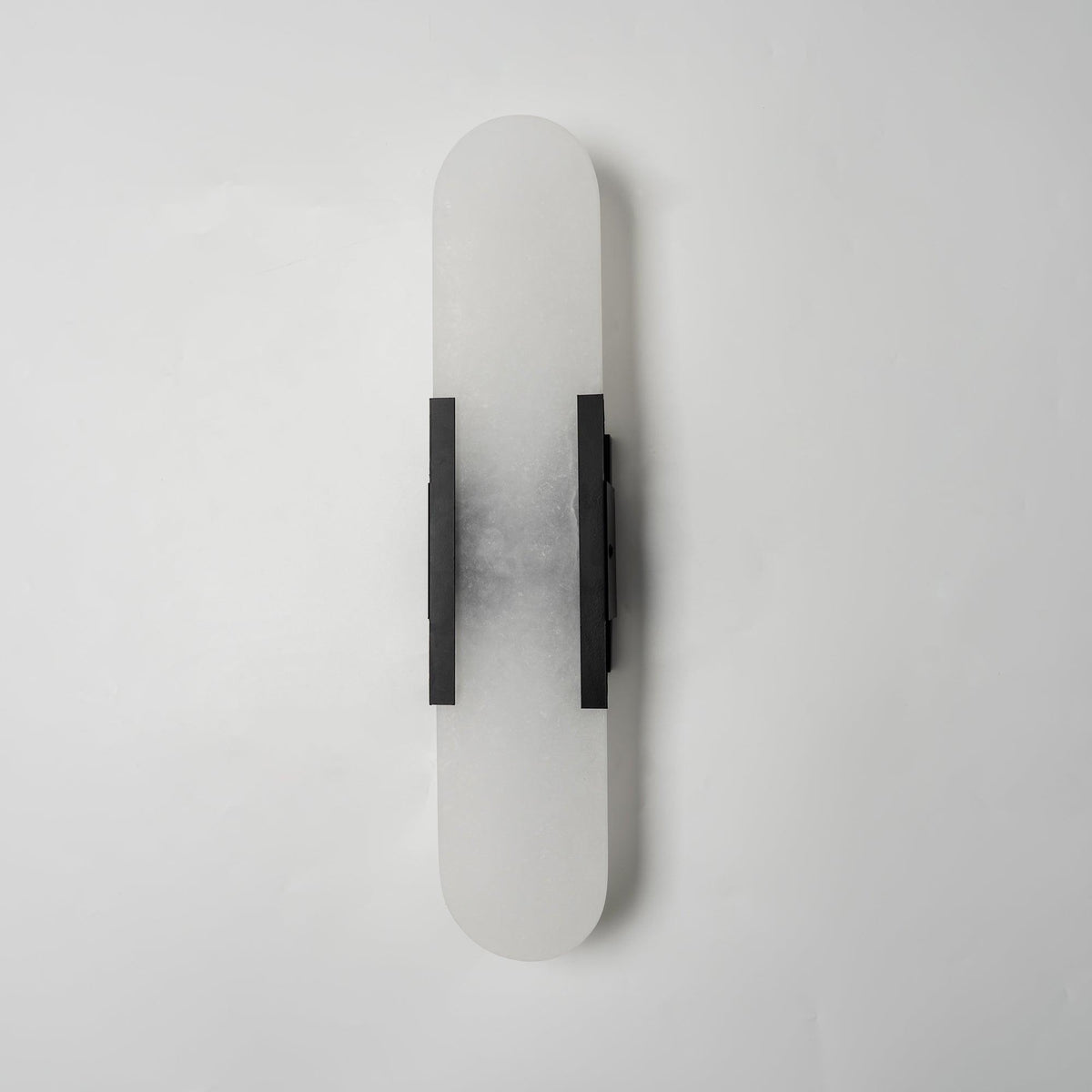 Alvora | Oblong Alabaster Wall Sconce with Brass Accents | Warm Diffused Glow for Foyers