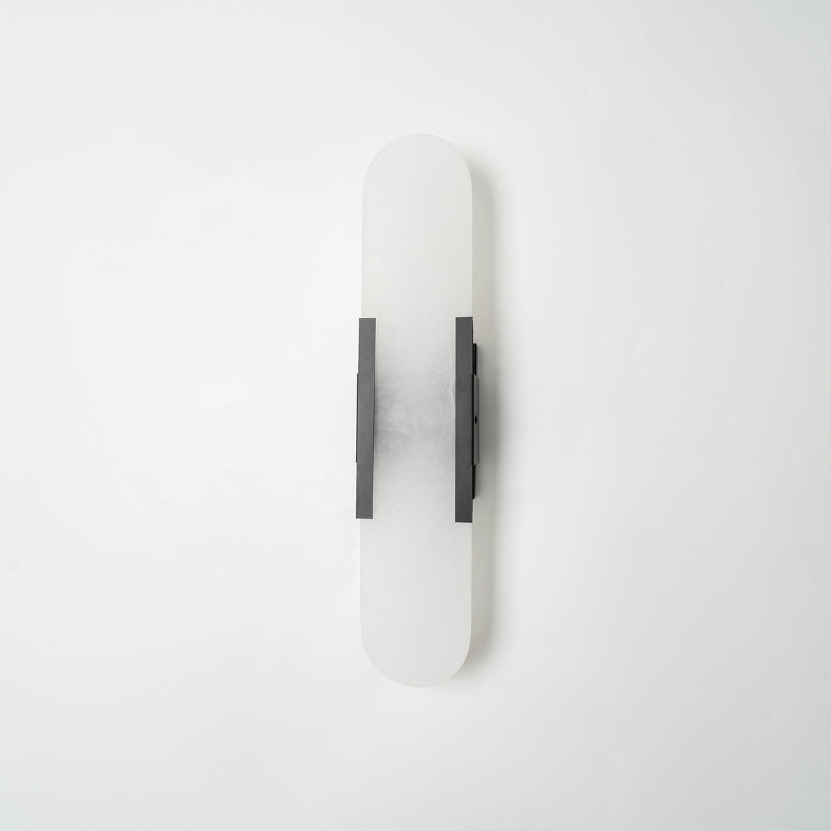 Alvora | Oblong Alabaster Wall Sconce with Brass Accents | Warm Diffused Glow for Foyers