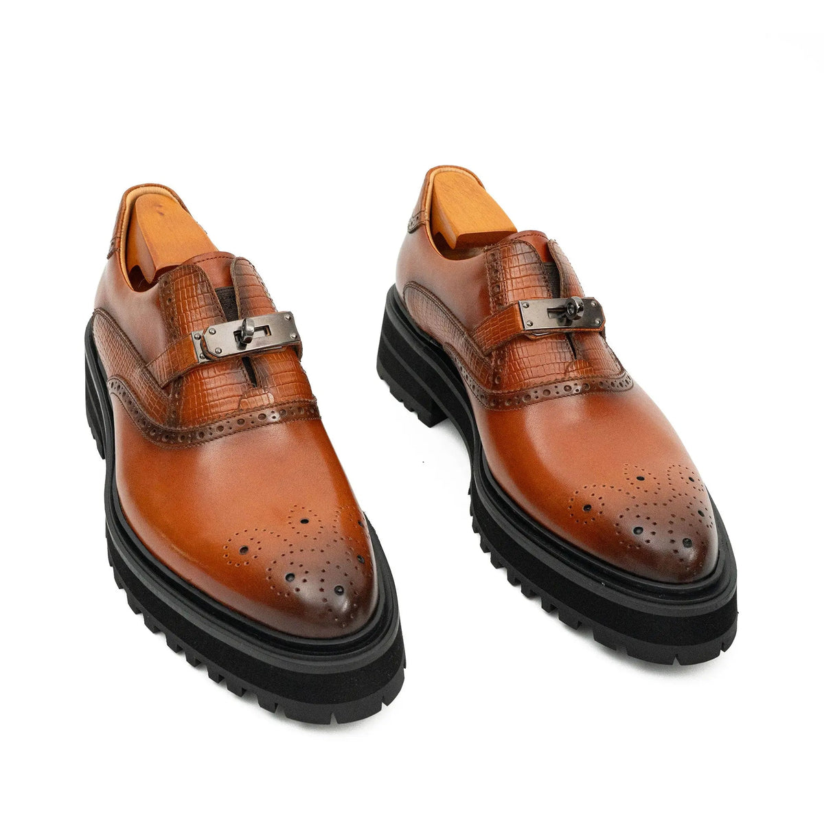 Brown Calf Leather Loafers