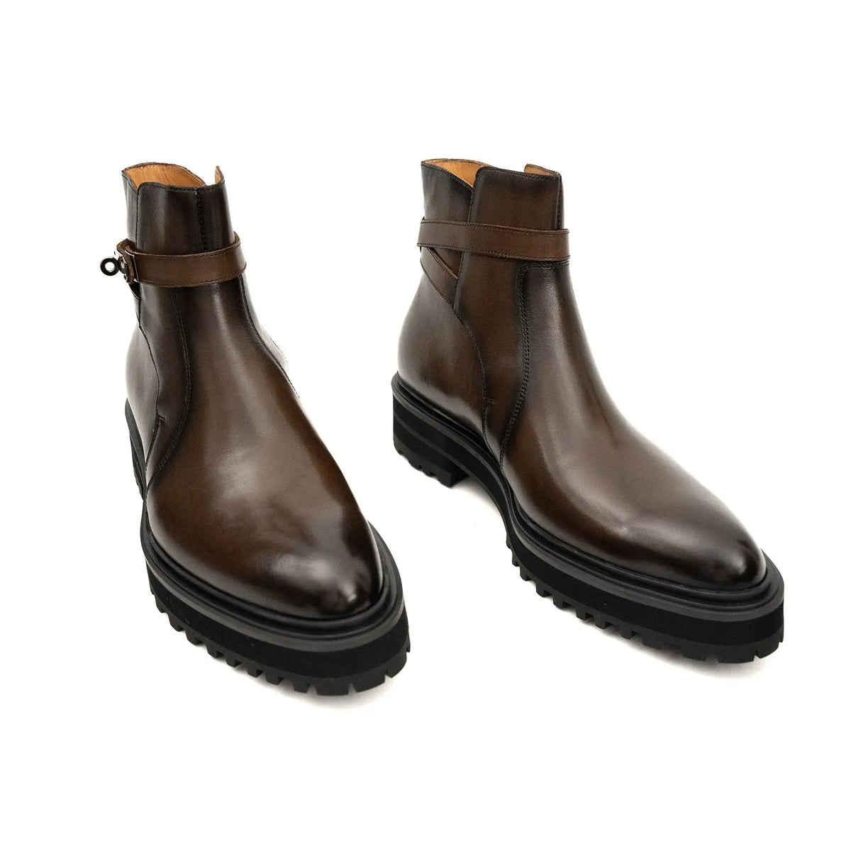 Brown Calf Leather Chelsea Boots