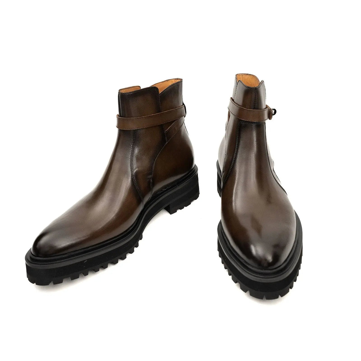Brown Calf Leather Chelsea Boots