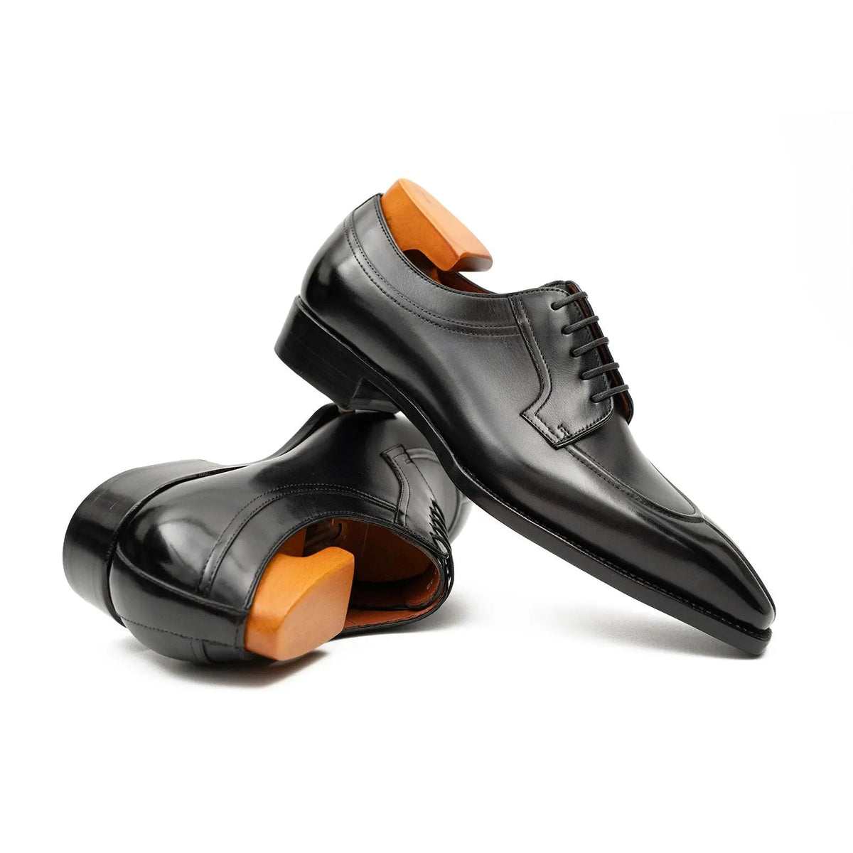 Black Calf Leather Oxford Shoes