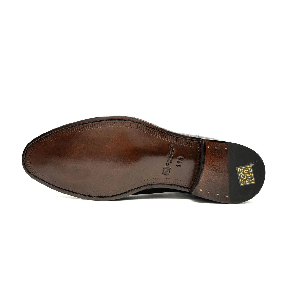 Dark Brown Plain-Toe Cow Leather Chelsea Boots