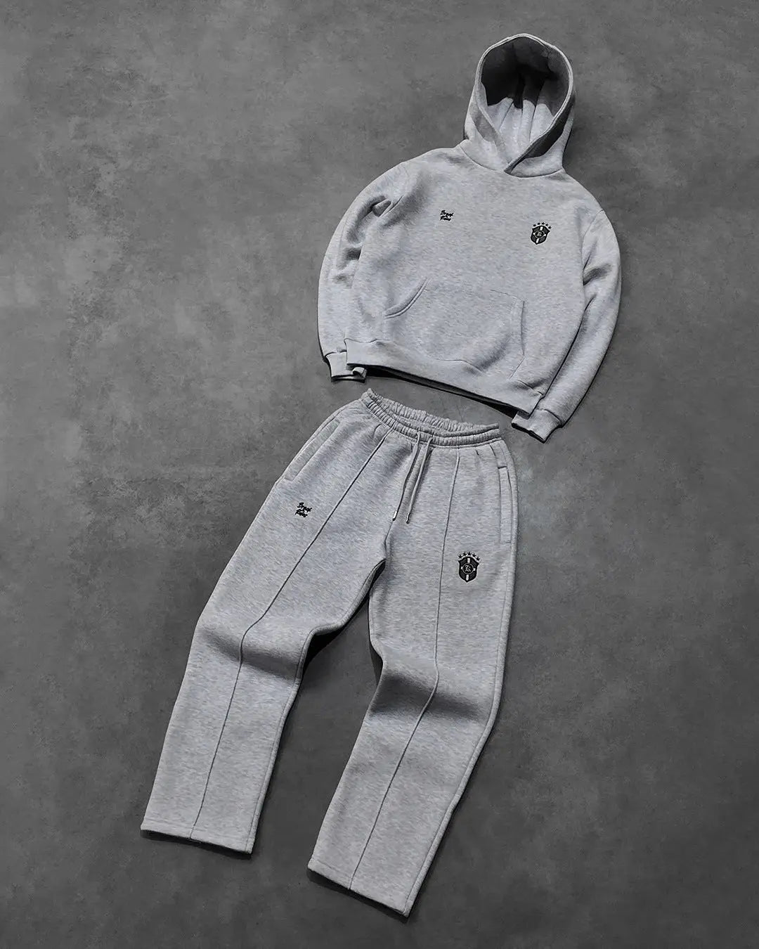 Chaqueta informal con capucha de manga larga y pantalones de chándal para hombre