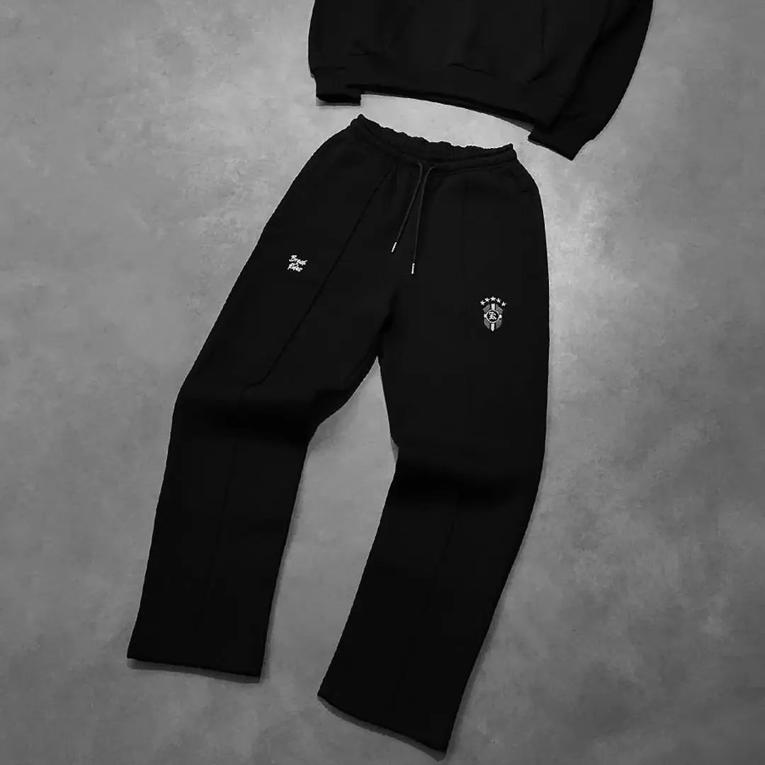 Chaqueta informal con capucha de manga larga y pantalones de chándal para hombre