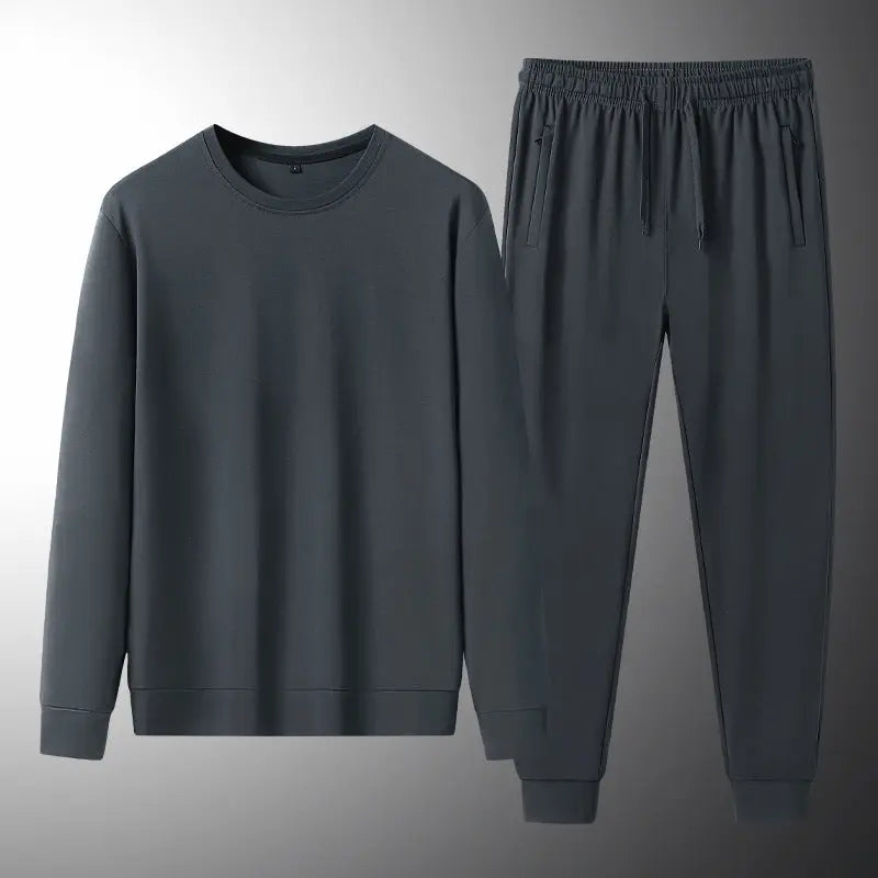 Traje de dos piezas de sudadera y pantalón deportivo de primavera y otoño para hombre