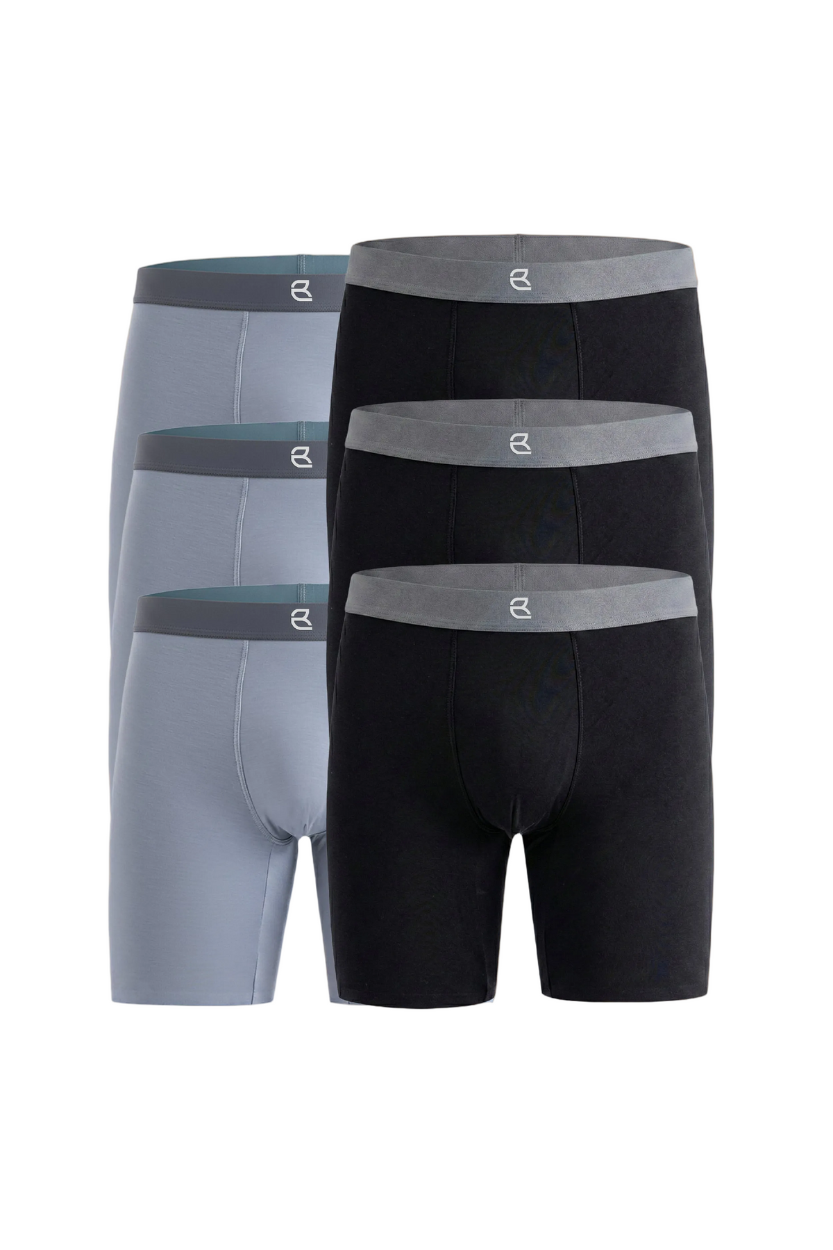 6-Pack Men’s Seamless Anti-Chafe Long Boxer Brief