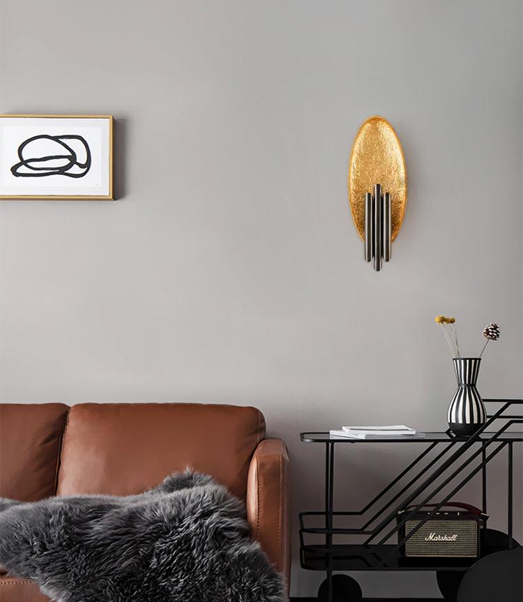 Aplique de pared metálico