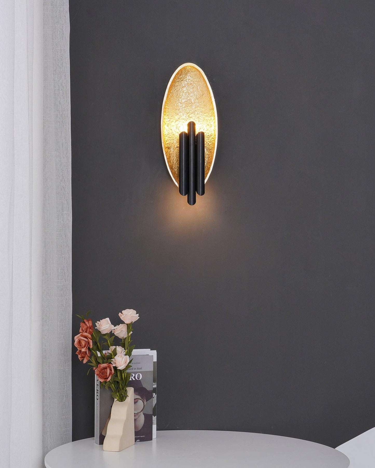 Aplique de pared metálico
