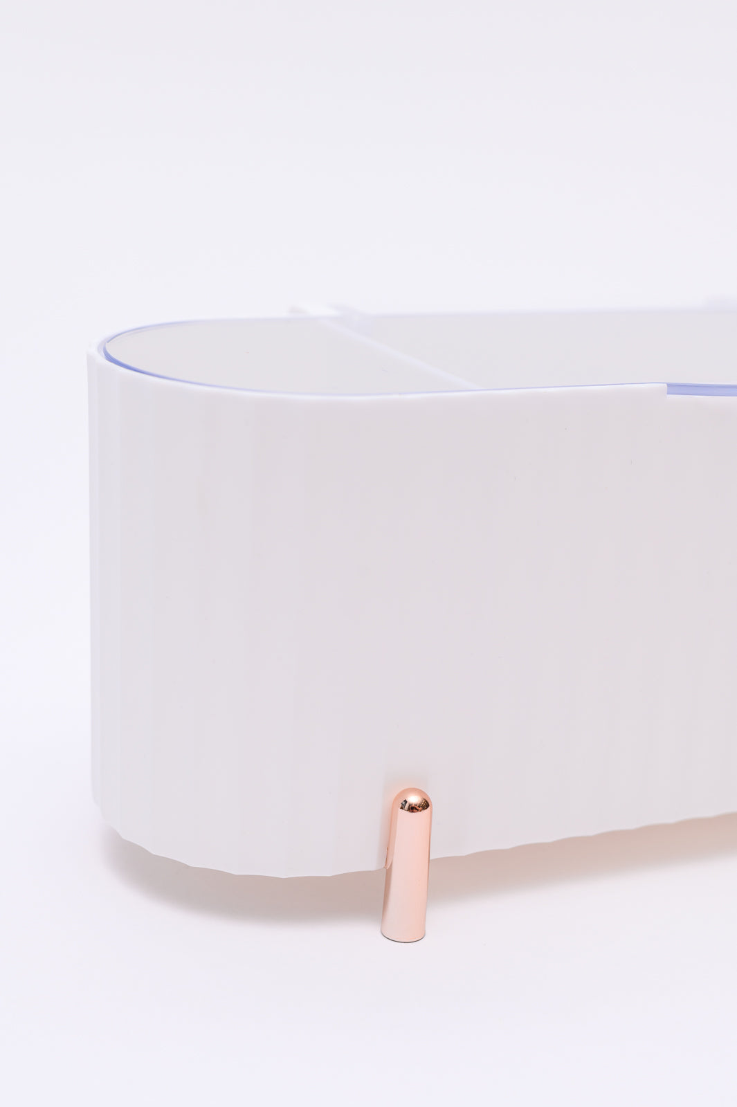 Miniorganizador de belleza en blanco