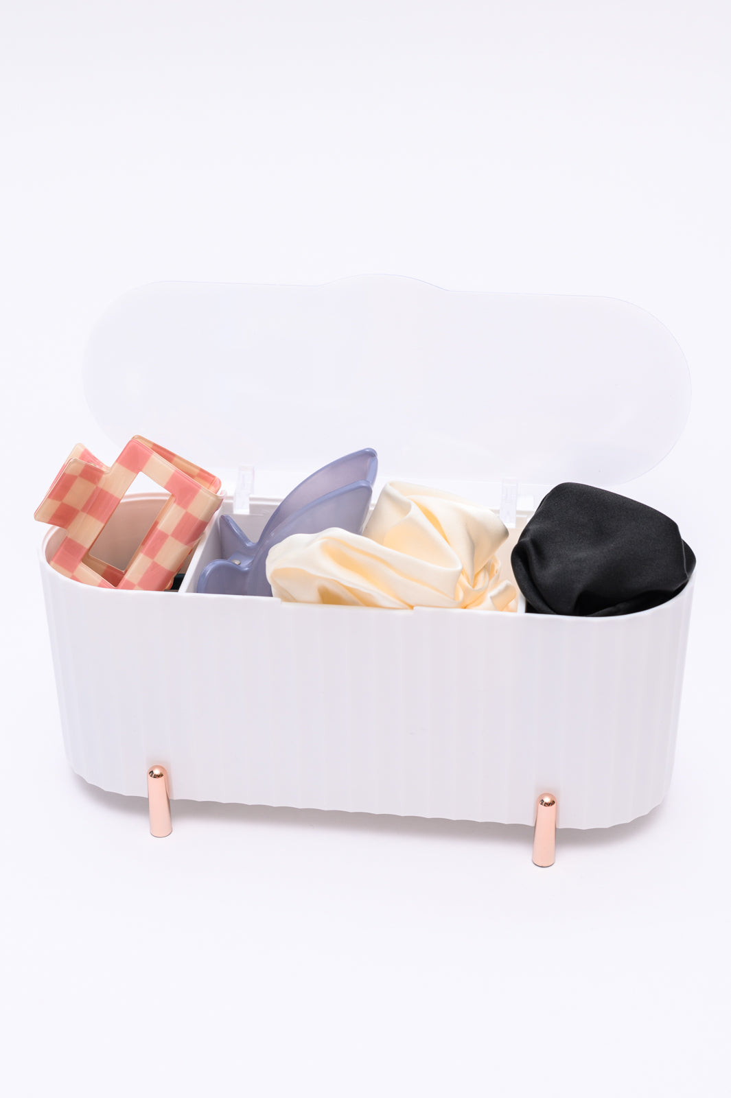 Miniorganizador de belleza en blanco