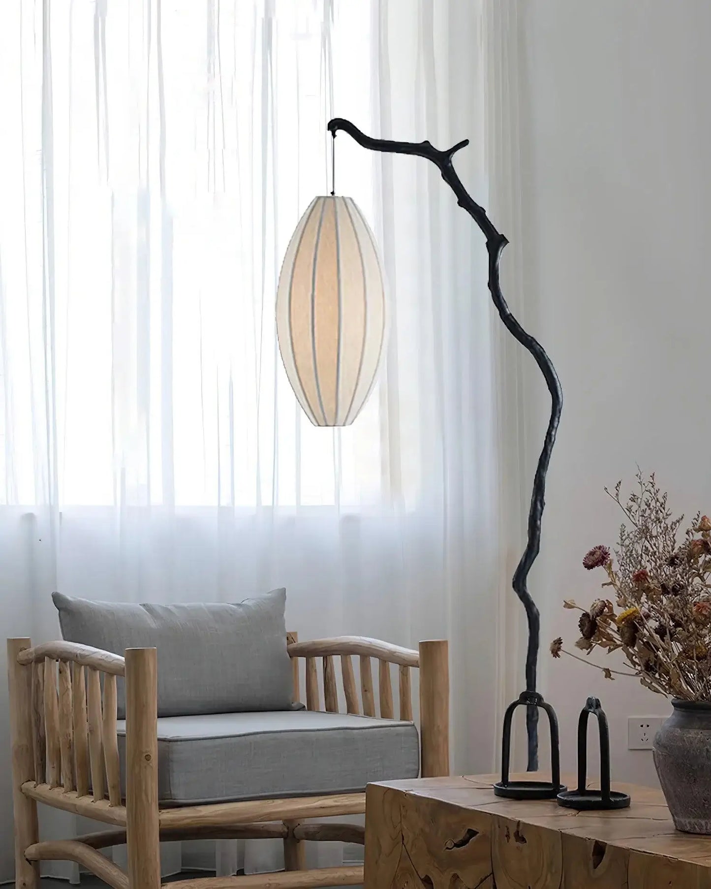 Minimalismo Lámpara de Pie Linterna de Árbol Heiko