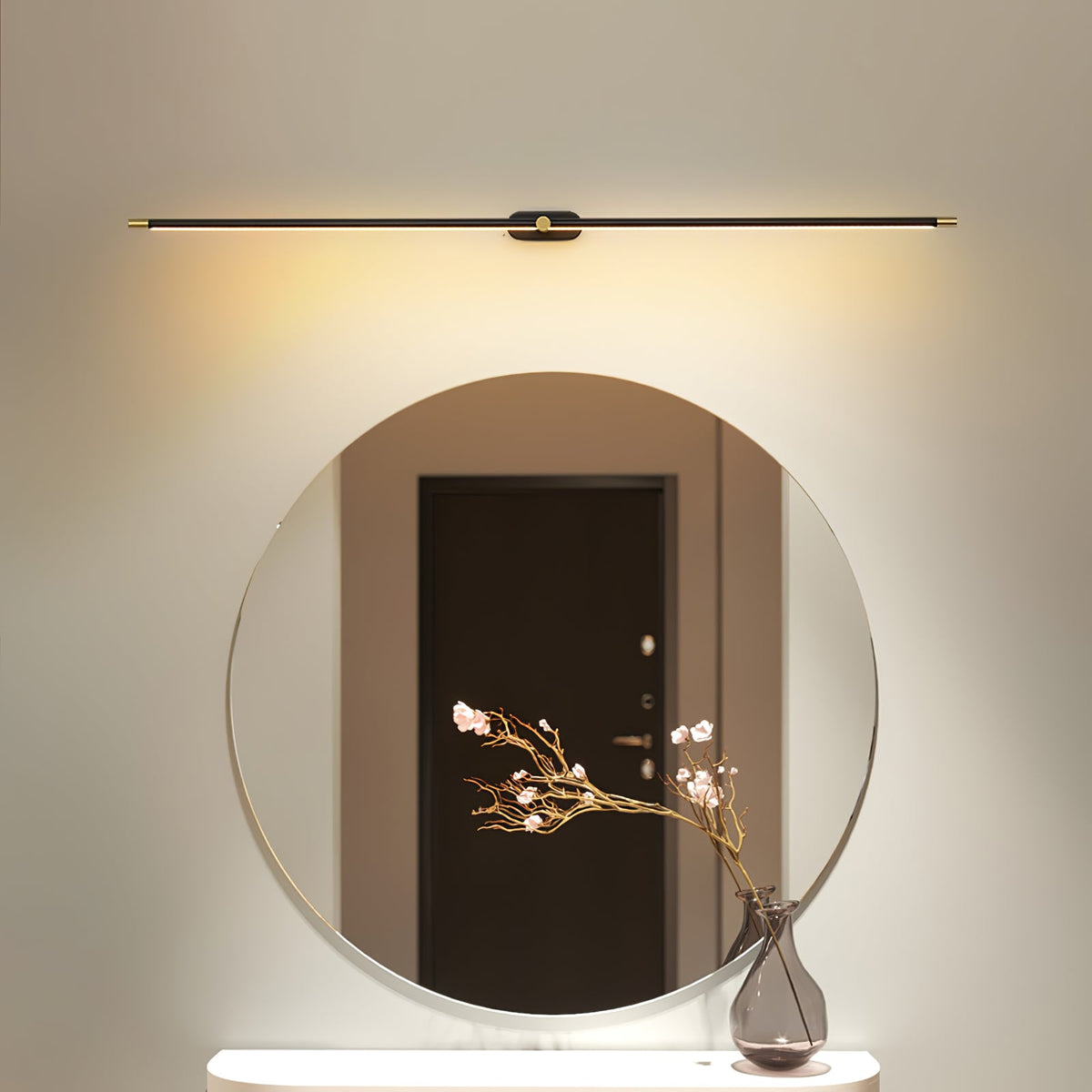 Hardwired Linear LED Wall Lamp with Dimmable Option | Slim Vanity Mirror Light