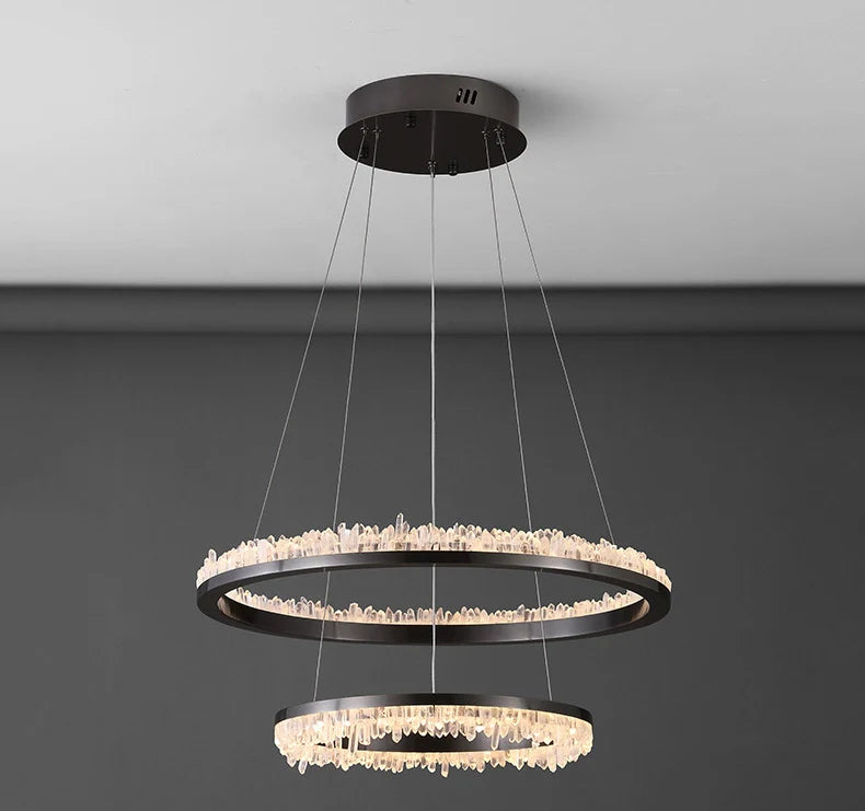 Lámpara de araña LED de cristal minimalista