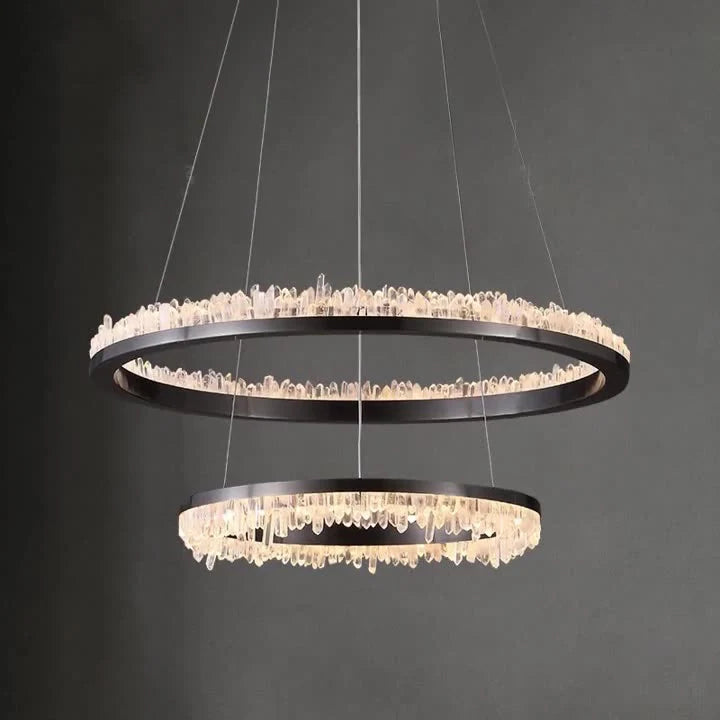Lámpara de araña LED de cristal minimalista