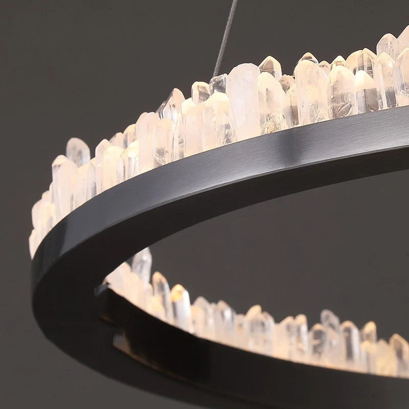 Lámpara de araña LED de cristal minimalista