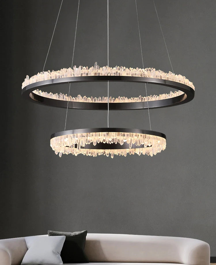 Lámpara de araña LED de cristal minimalista