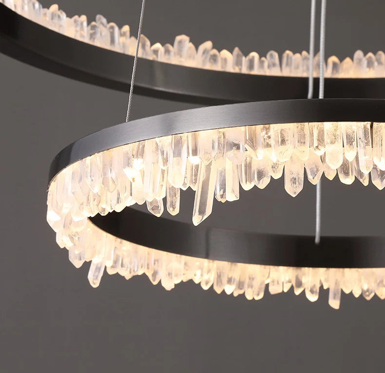 Lámpara de araña LED de cristal minimalista