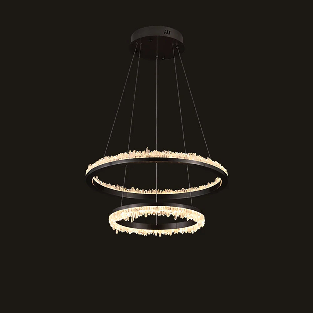Lámpara de araña LED de cristal minimalista