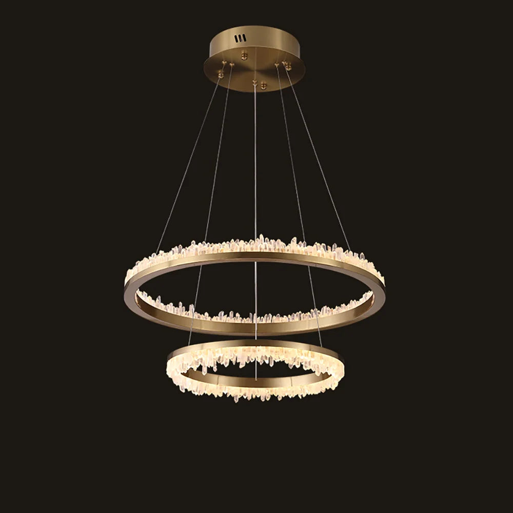Lámpara de araña LED de cristal minimalista