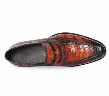 Maurice Custom Made Mirage Alligator Loafer - Cognac