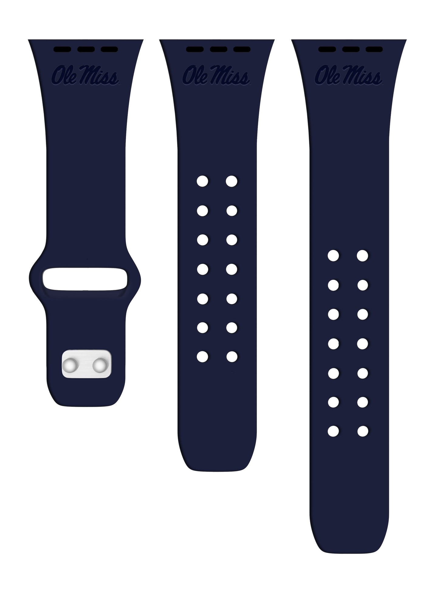 Mississippi Ole Miss Rebels Engraved Apple Watch Band