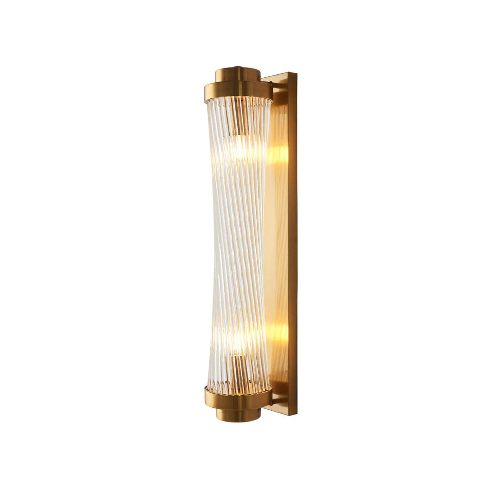 Aplique de pared moderno con columna de cristal