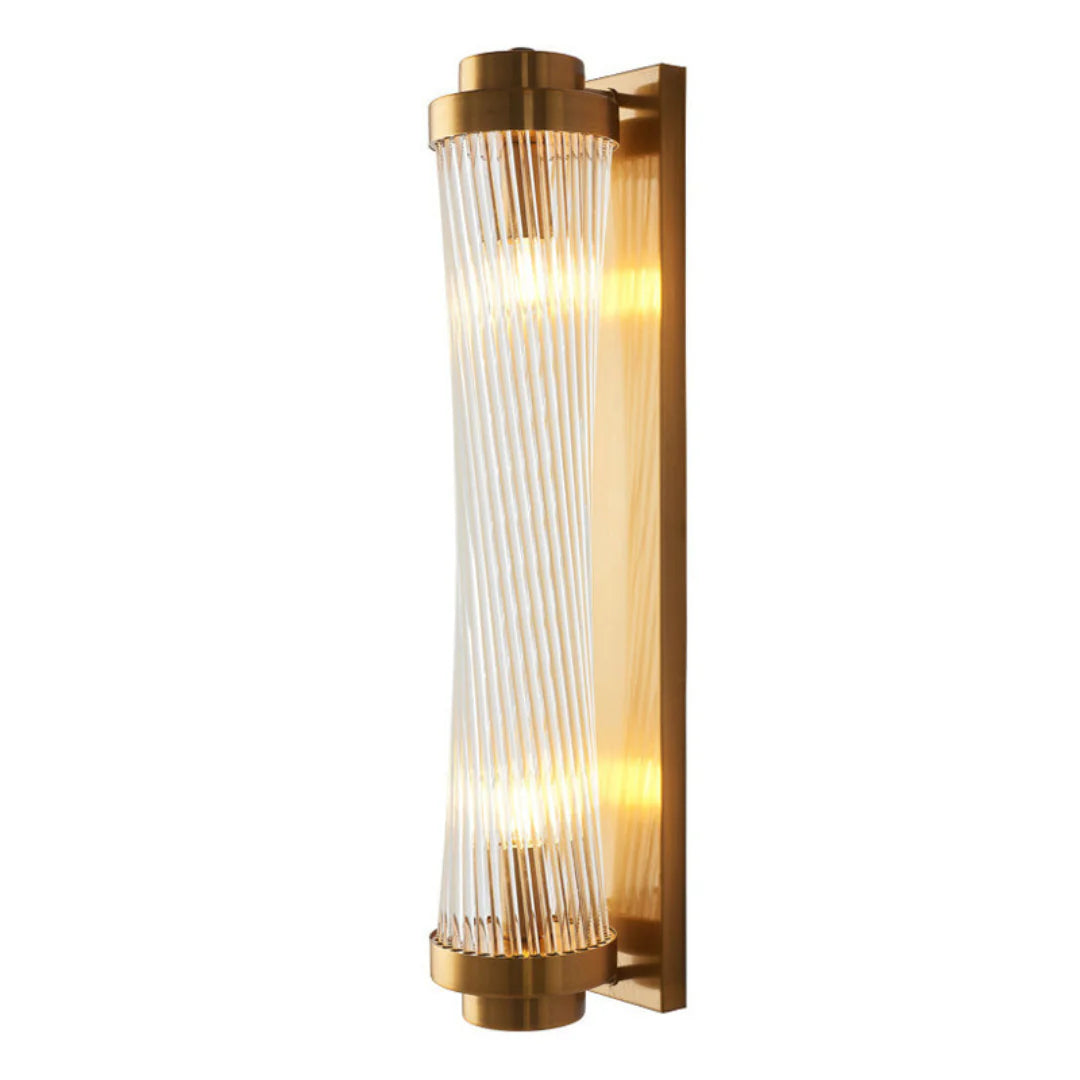 Aplique de pared moderno con columna de cristal