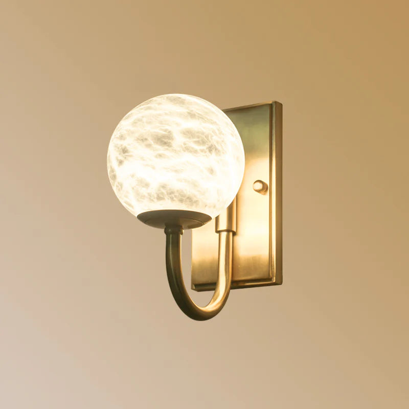 Lámpara de pared moderna y sencilla de alabastro