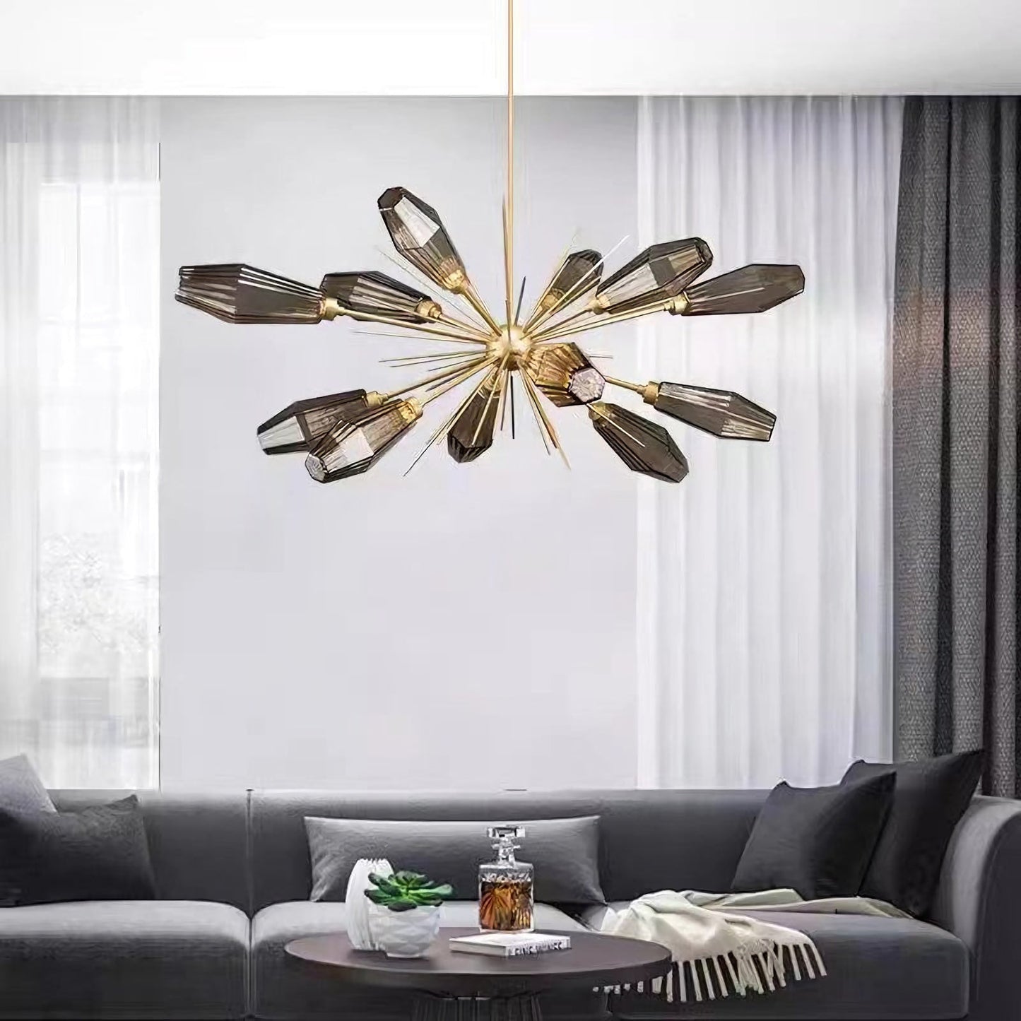 Lámpara de araña ovalada Aalto moderna