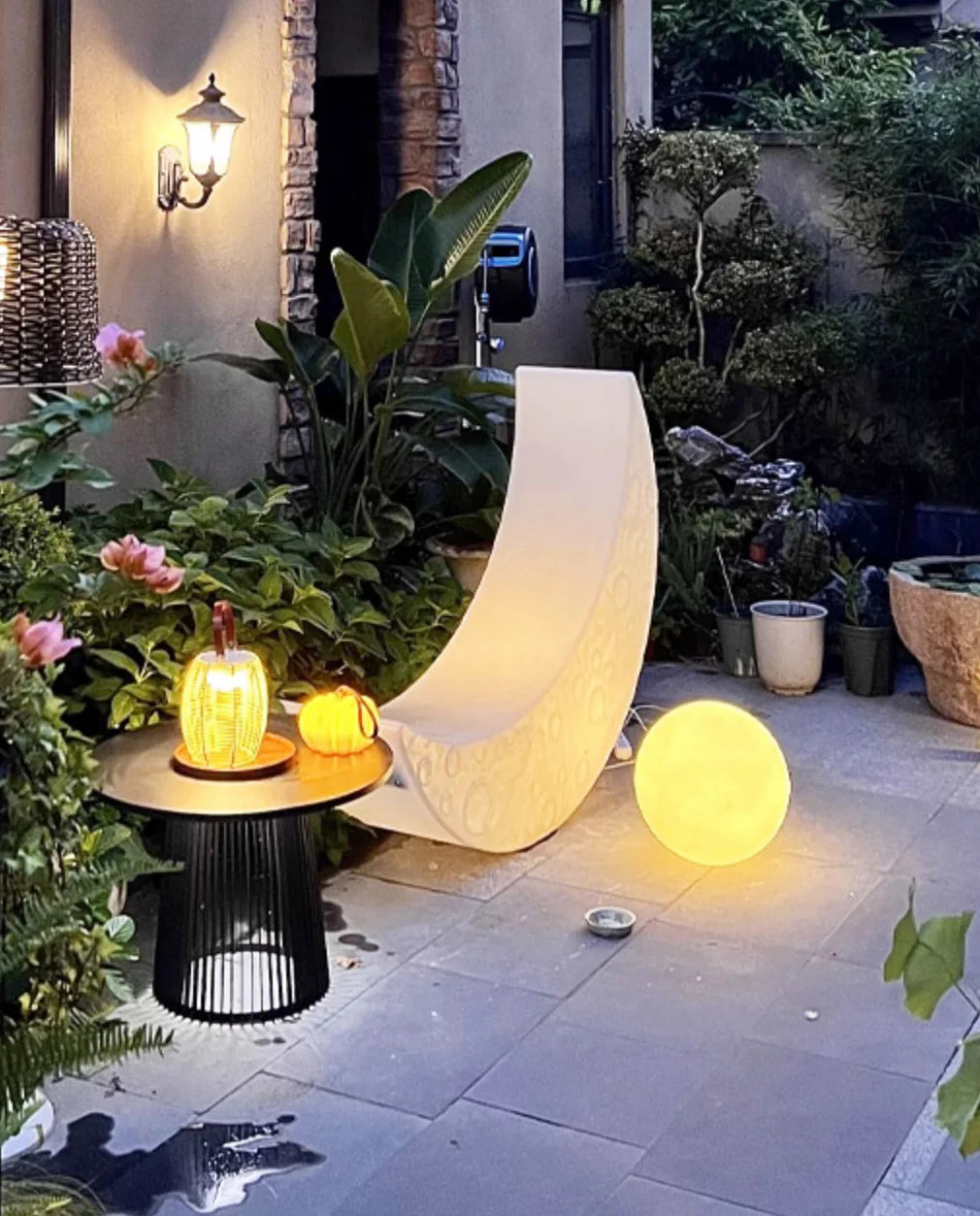 Lámpara de pie Paisaje de luz de luna