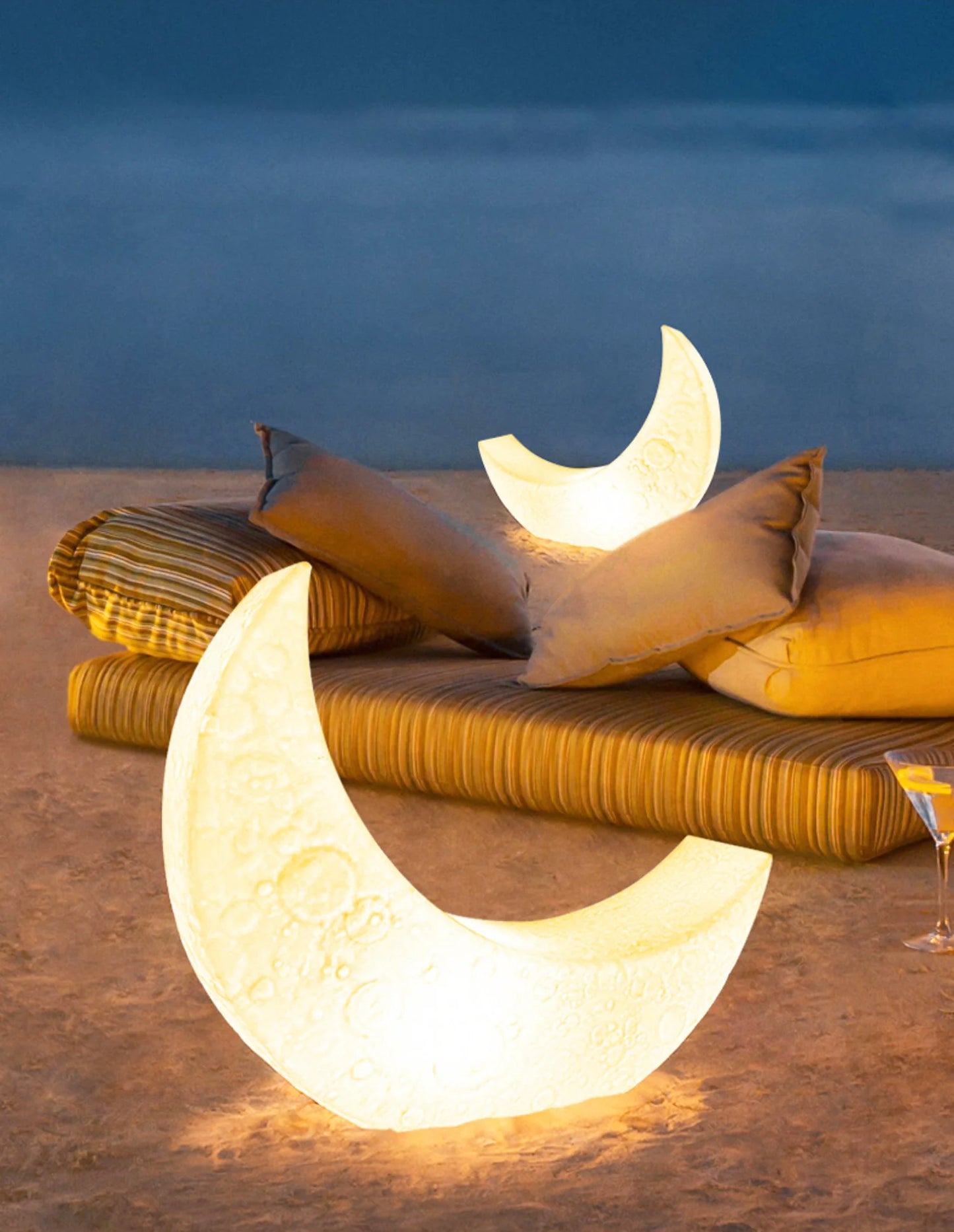 Lámpara de pie Paisaje de luz de luna