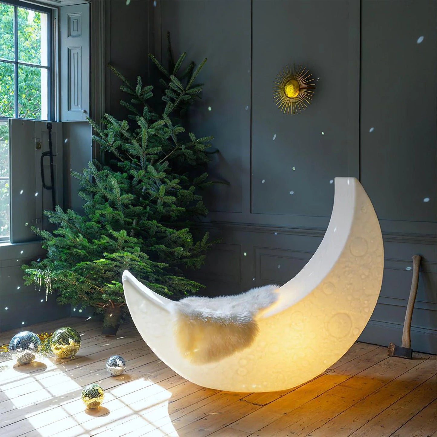Lámpara de pie Paisaje de luz de luna
