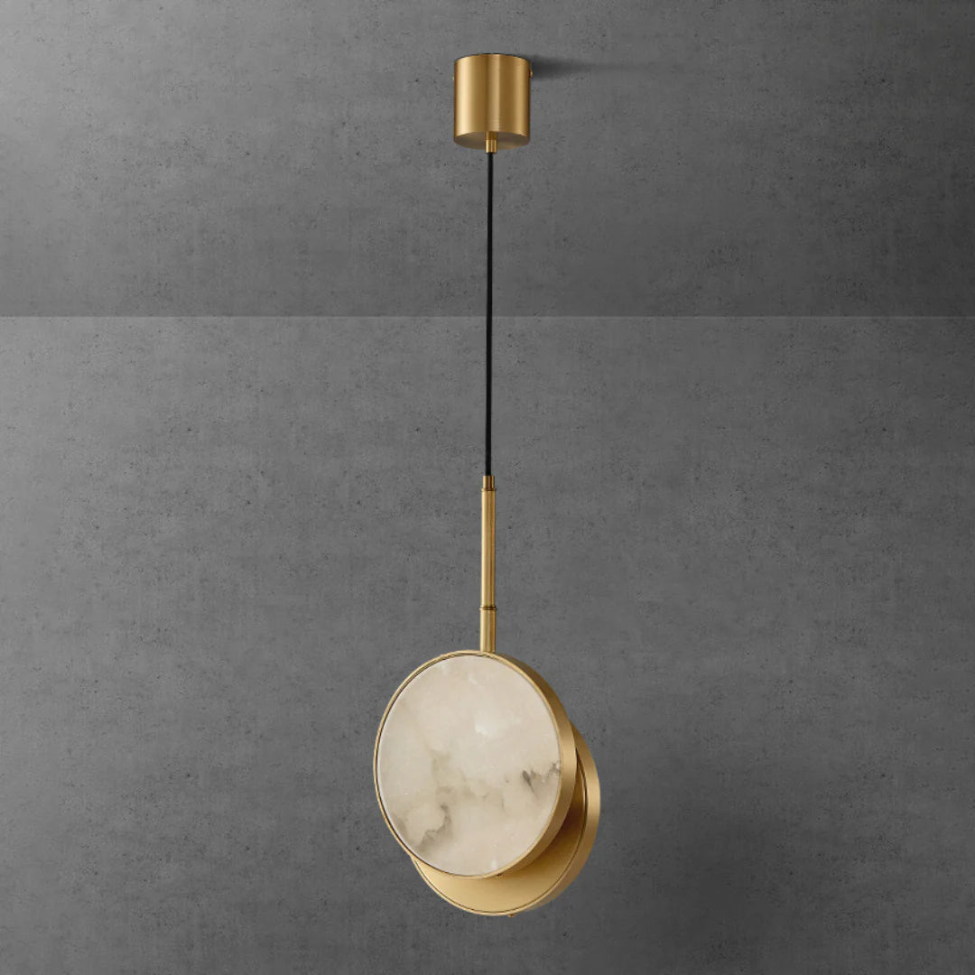 Lámpara colgante de alabastro Moonshade