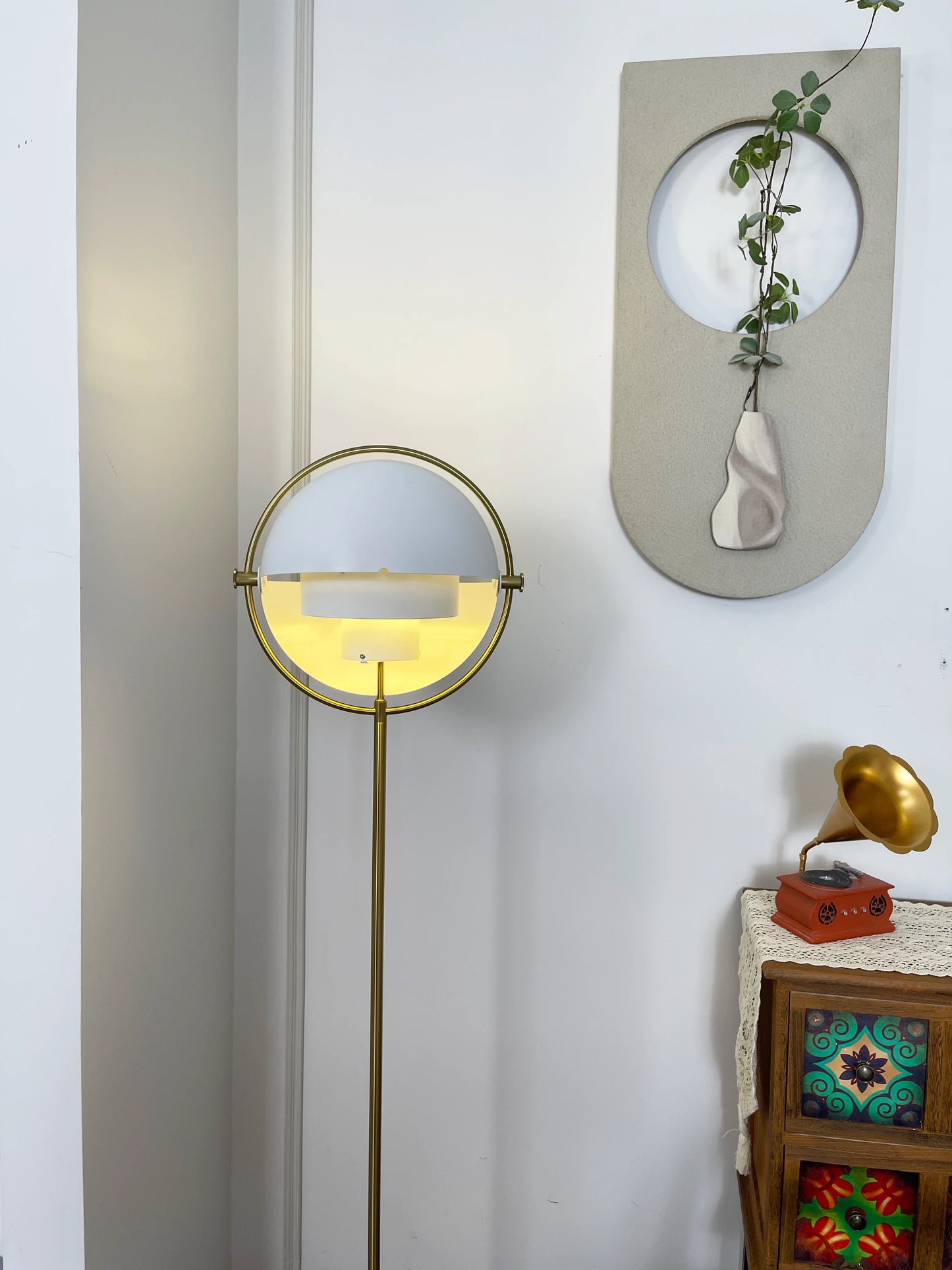 Lámpara de pie giratoria Multi-Lite Ball