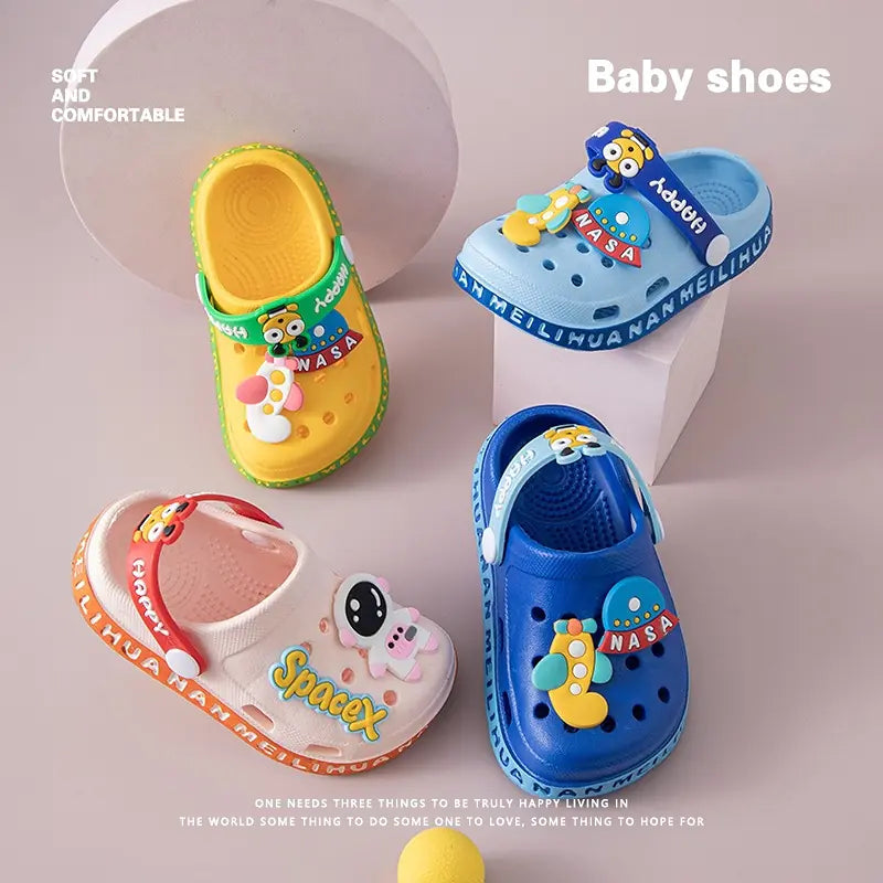 Summer Baby Sandals for Boys and Girls Cartoon Mules