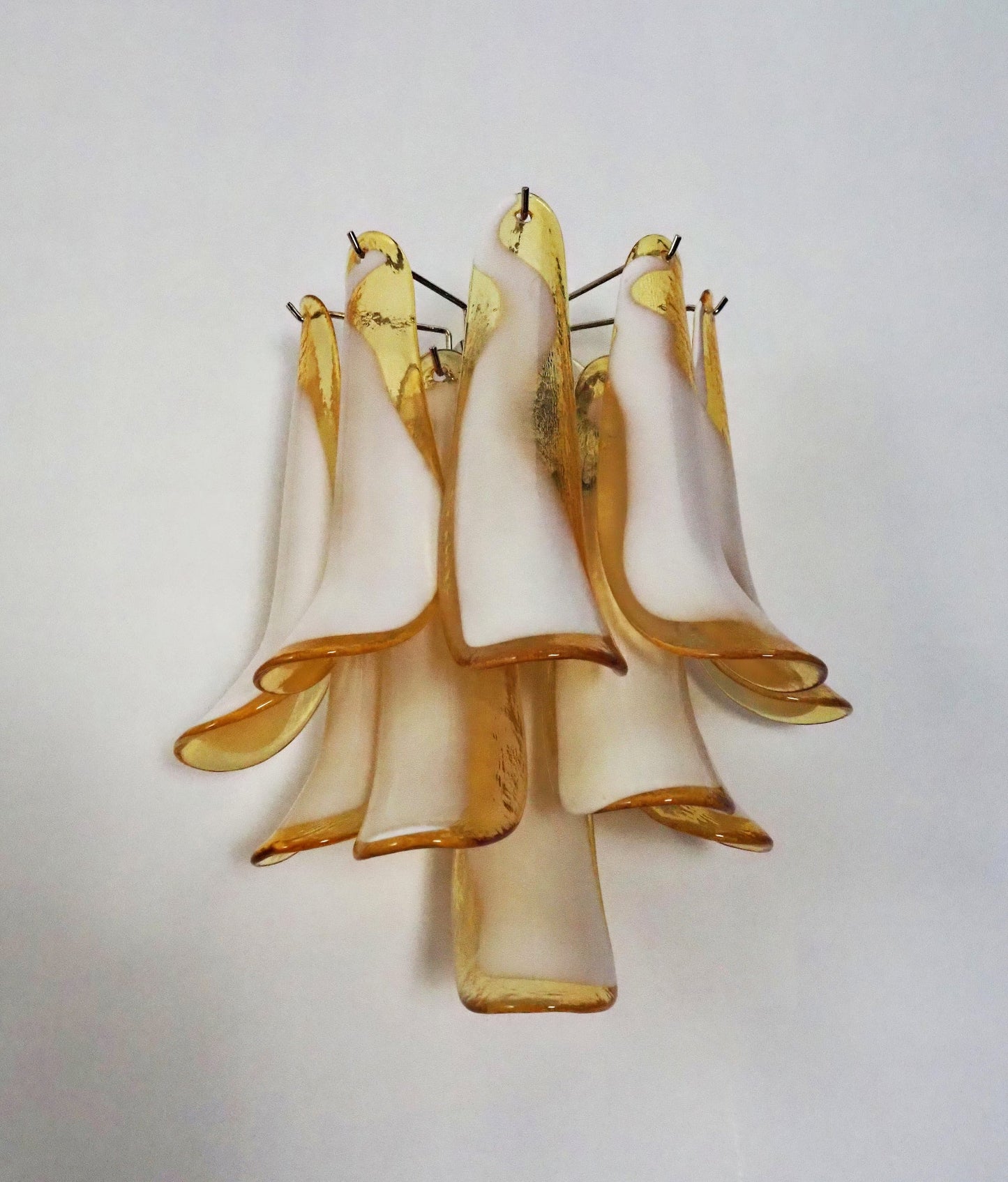 Apliques de pared vintage de Murano color caramelo