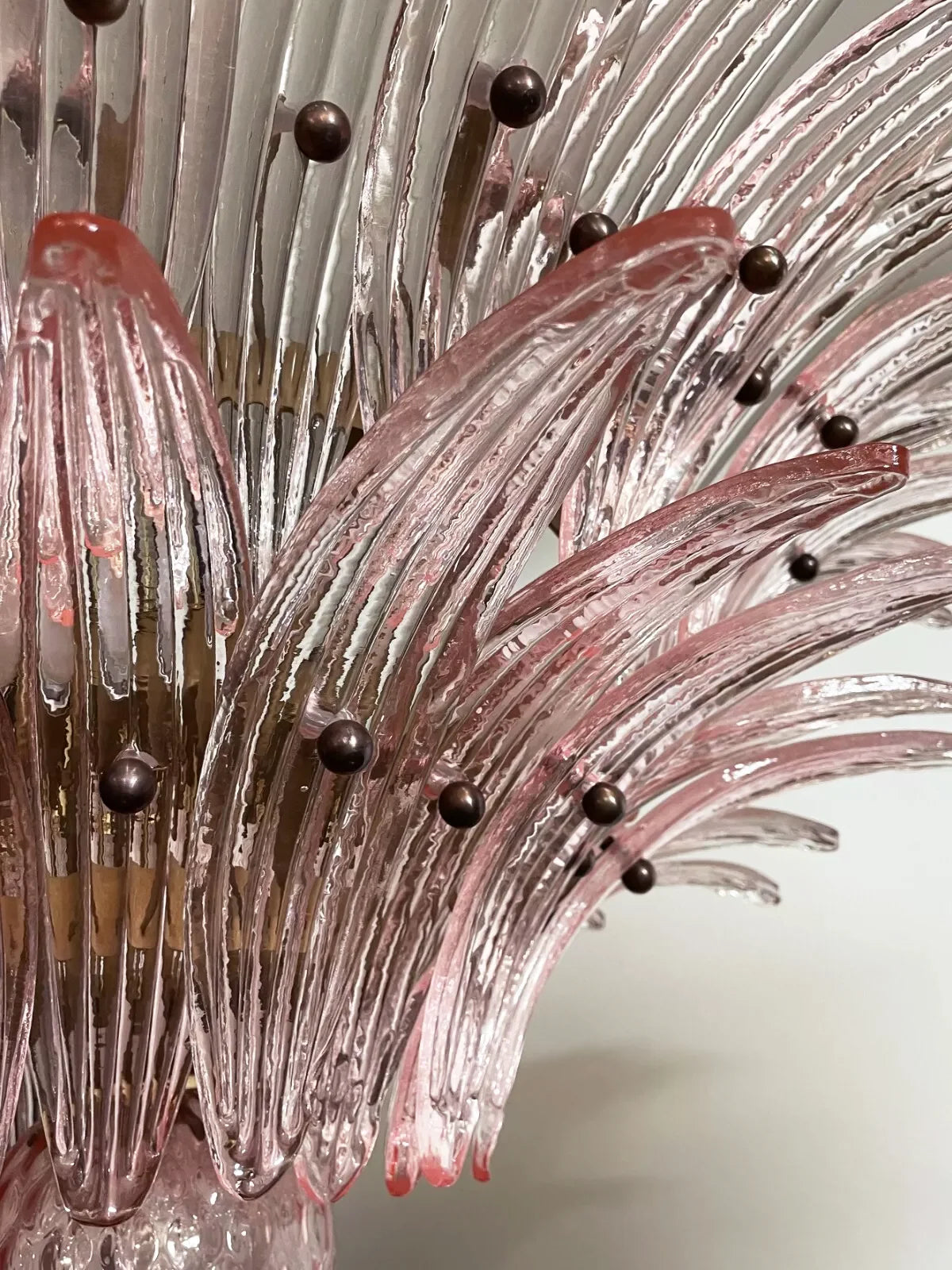 Lámpara de araña Murano Palmette Rosa