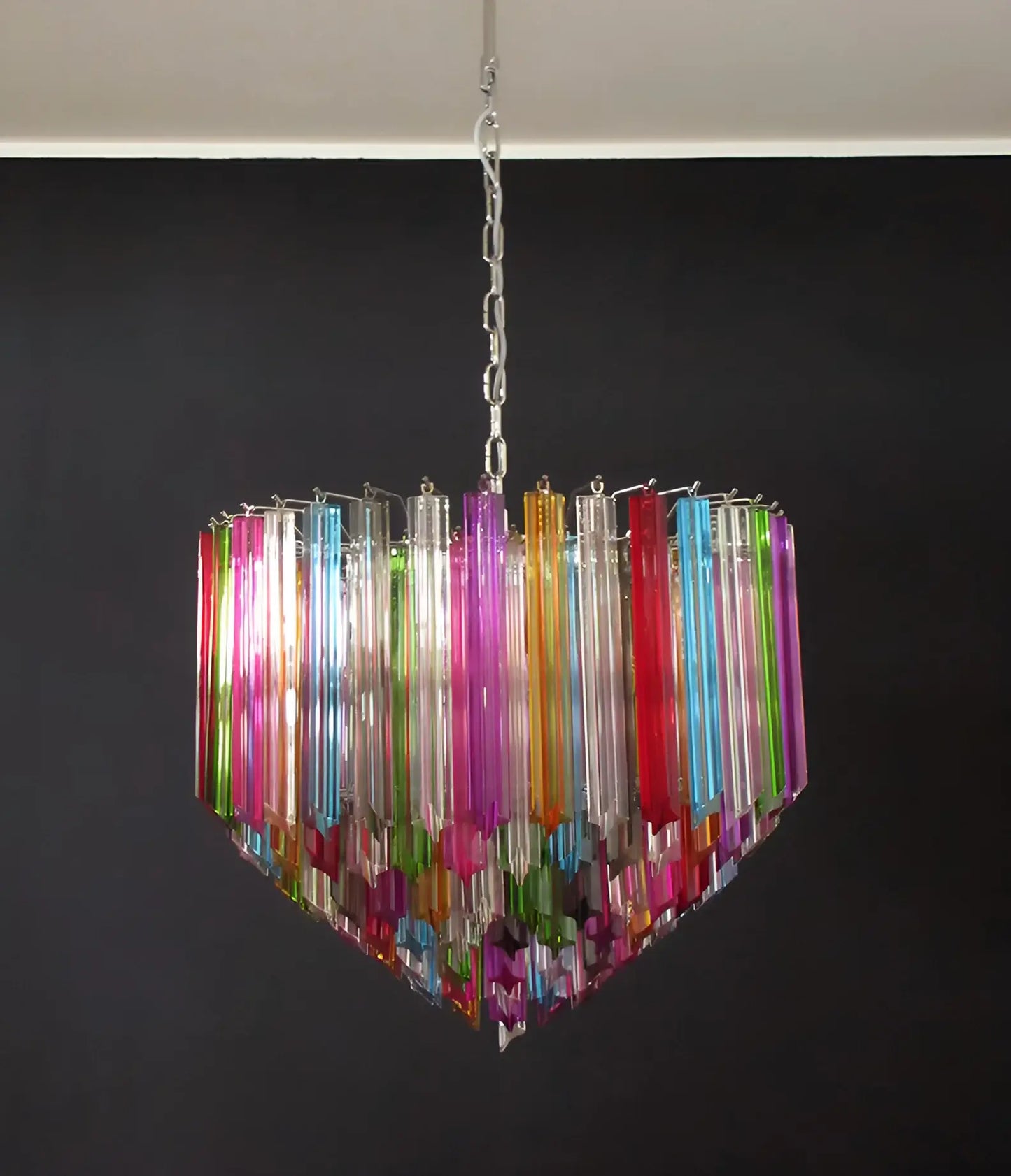 Candelabro multicolor Murano Prisms