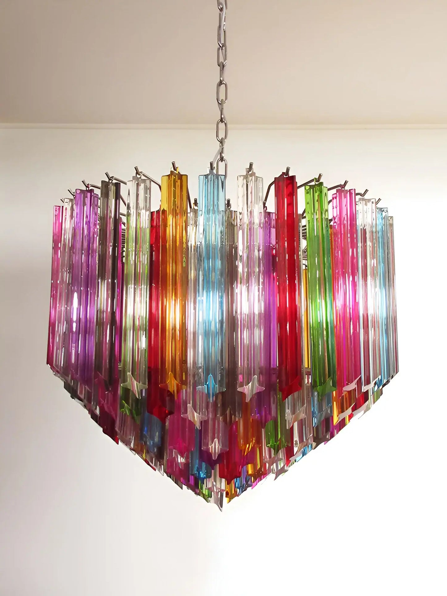 Candelabro multicolor Murano Prisms