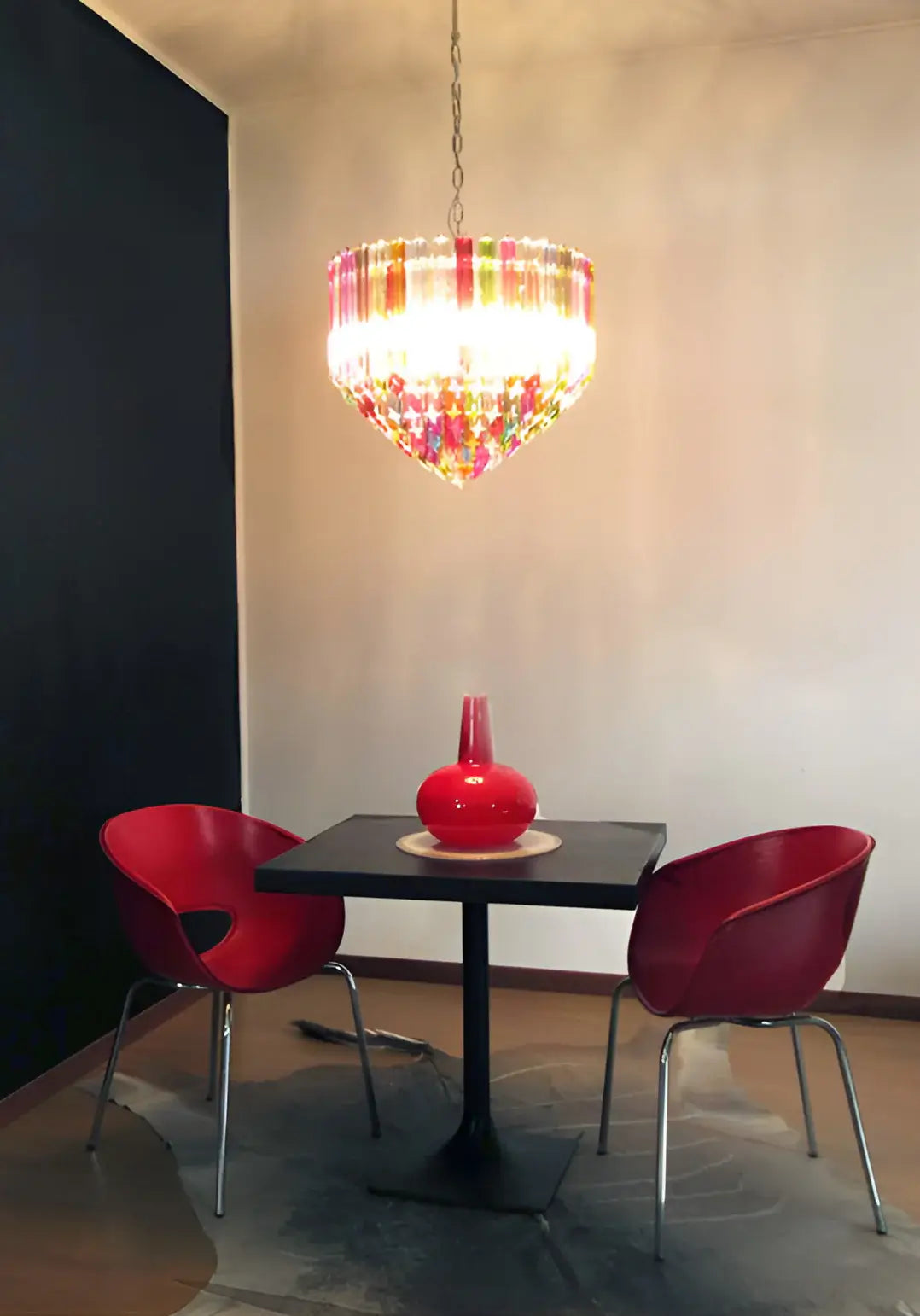 Candelabro multicolor Murano Prisms