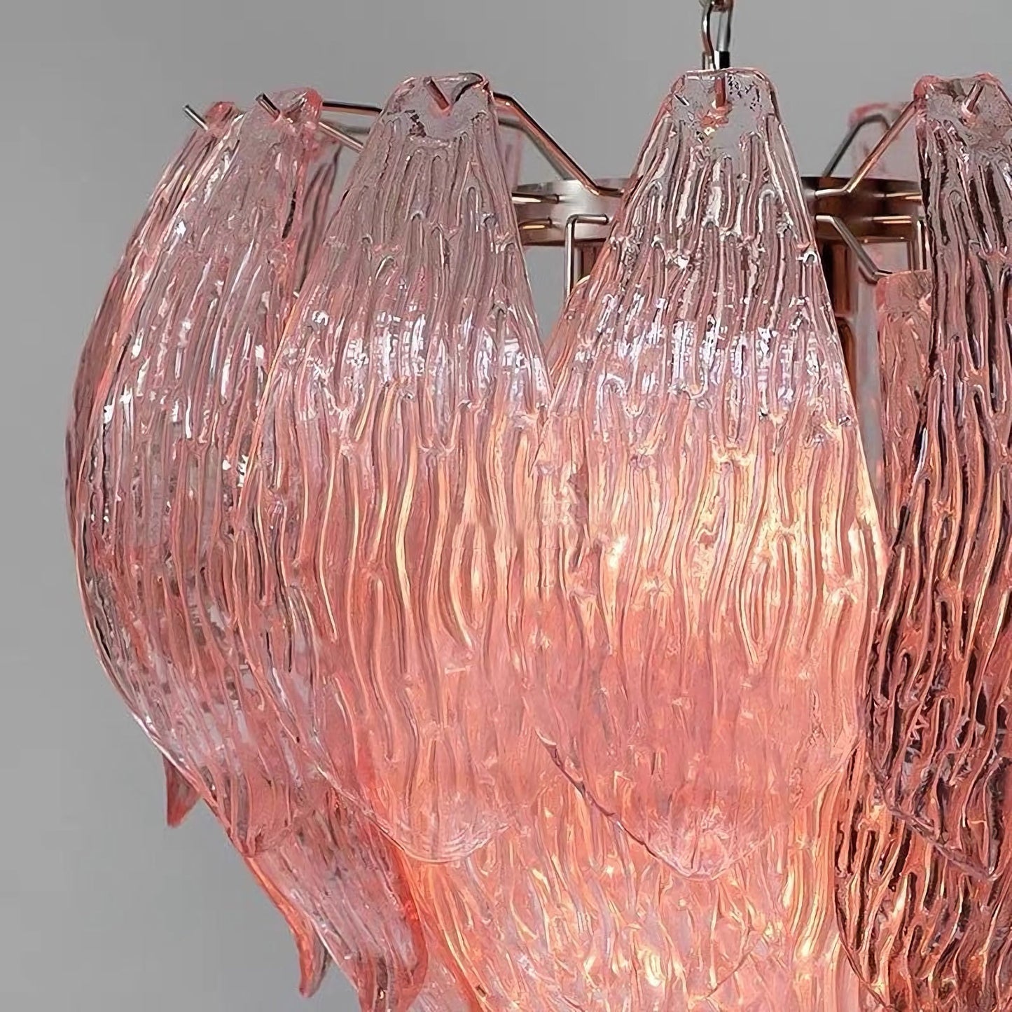 Candelabro de cristal brote de flor Murano